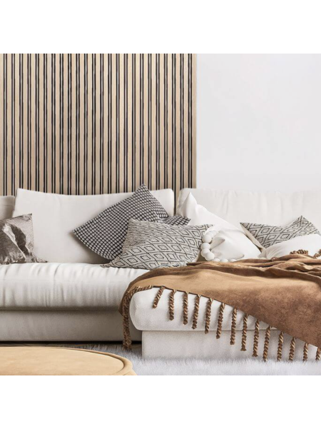 Panneau mural effet tasseau...